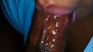 big breasted babe slurps sloppy wet cock drooling spit everywhere