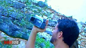 skinny french blonde starla-candy craves phil hollyday's cock hunt fuck in nature pov rough orgasm