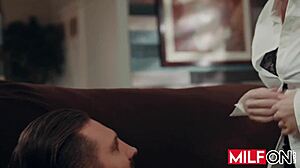horny big tit milf sovereign syre fucks hubby's boss hard! 🍆💦😈