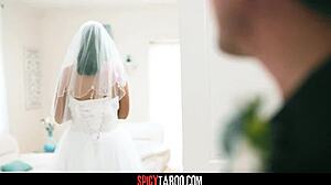 Perv nails stepbro's bride in ass before wedding vows.