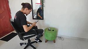 Horny stepsister sucks cock deep then fucks tight pussy in spanish amateur pov