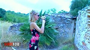 skinny french blonde starla-candy craves phil hollyday's cock hunt fuck in nature pov rough orgasm