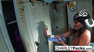 charley chase goes wild in lucha libre foot fetish play