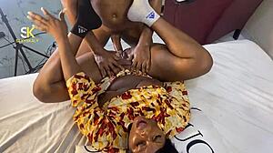 Skaly squirting hard as hubby drills her passionate on the bed 💦😍