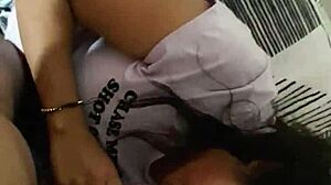 Homemade amateur babe gives sloppy deep blowjob on thick cock