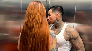 i spot neighbor in elevator then fuck her fat ass outdoors