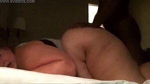 Chubby Slut Endures Rough Doggystyle Pounding From Massive Black Cock