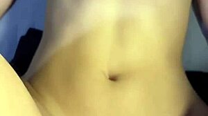 heart pounding as i flood her belly deep inside during our dorm passion