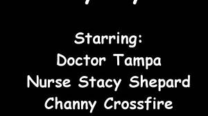 CHANNY CROSSFIRE'S NURSE GLOVES SPREAD SHAVED PUSSY WIDE IN HOSPITAL PHYSICAL FETISH!