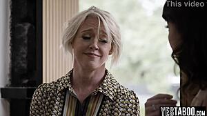 Big tits mature milf granny takes anal threesome pounding from tenant's monster cock and wife