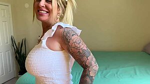 blonde milf lolly dames takes brad newman's huge cock pov pounding hard