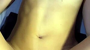 heart pounding as i flood her belly deep inside during our dorm passion