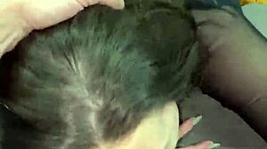 daddy's stepdaughter deepthroats monster cock pov in hotel gets mouthful cum 😍