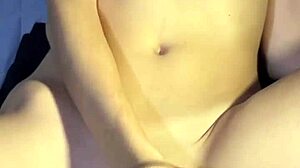 heart pounding as i flood her belly deep inside during our dorm passion