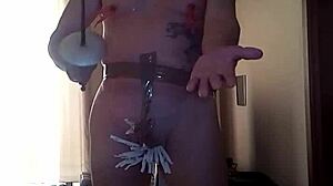 omg femdom queen deepthroats and spanks her bound slave's cock hard 😈🍆💦 i crave it