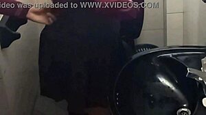 college students caught fucking doggystyle in public school bathroom