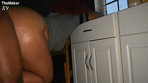 tatted thick lightskin slut sucks bbc then fucked in laundry