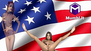 Liz Vicious And Melena Tara Finger Pussy With Dildos In Heels!