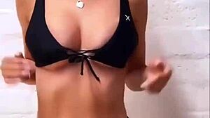 Boutinela black bikini thong ass worship compilation