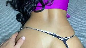 brazilian housewife dances then takes two creampies from friend