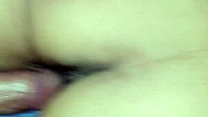 hey i'm shaking my cock deep inside her thick hairy pussy close up passionate