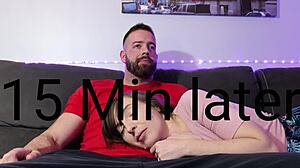 Whoa, stepsis risks it all with this creampie blowjob 😩💦 cum dripping everywhere in the dorm!