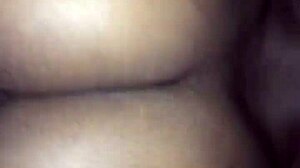 LOOK at This Young Ebony Bitch Begging Hair Pull While Monster Cock Pounds Her Wet Pussy!