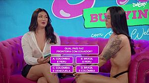 Two Sultry Latinas Tease Themselves Sensually