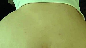 Homemade couple bends her big ass over sofa for deep doggystyle pounding, moans echo loud