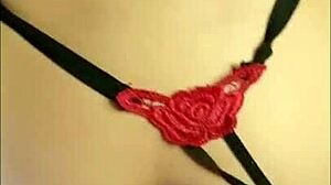 husband unloads cum on wife's saggy tits while she's dressed as man pov creampie slut