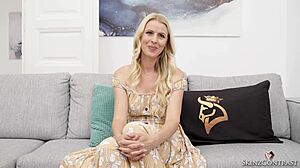 Lynna Nilsson bares all in outdoor casting interview