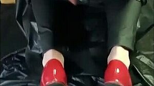 husband unloads cum on wife's saggy tits while she's dressed as man pov creampie slut