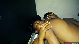 African masseuse's tight creamy pussy pounded by crazy dick