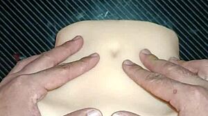 Candy's Tight Asshole Gaped in Favorite Anal Position on Desk with Dripping Cum