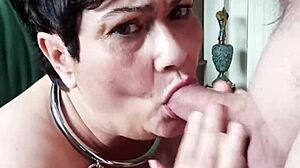 french chienne marie bound bent over blowjob doggystyle cumshot two guys bdsm