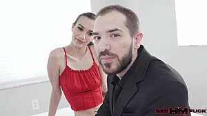 Peter King Oils Up for Sawyer Cassidy's Footjob Cock Ride