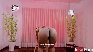 Curvy Colombiana's Fat Ass Debuts In Steamy Inkaporn Casting