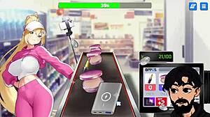 Horny office babe swipes dating app for wild fantasies