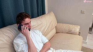 boyfriend sneaks whore home for sneaky threesome fun
