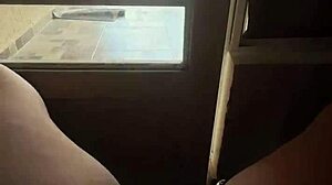 i flash my juicy pussy on platform teasing horny neighbor