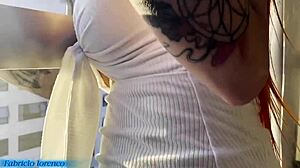 E no finalzinho da tarde arrombei o cuzinho da puta ate gozar la dentro completo no sheer e red