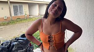 hey neighbor help fix my bike and i'll pay with this latina workout ass pounding...