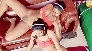 hey uttaran20 wanna see this desi ffm threesome with blowjob handjob and cum facial?
