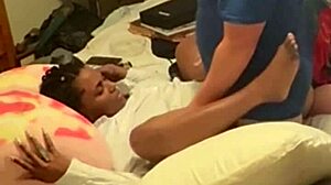 Ebony coworker bends over doggy! 🍑😈