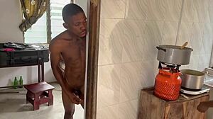 oh god my pussy squirts everywhere from huge cock pounding in kitchen