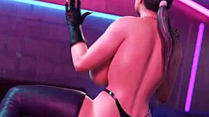 catwoman sways her curves in a teasing dance that leaves you wanting more