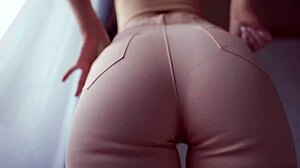 pov jeans facesitting teases your face before the dirty cum countdown