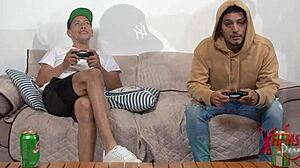 damn we bet we couldnt hook up with each others latina girlfriends but ended in big tits swinger 4some ugh