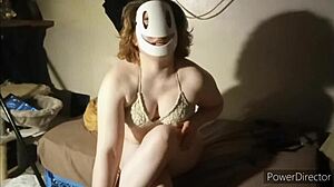 Teal bikini babe commands your jerk off now!