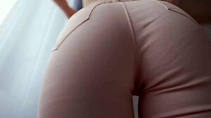 pov jeans facesitting teases your face before the dirty cum countdown